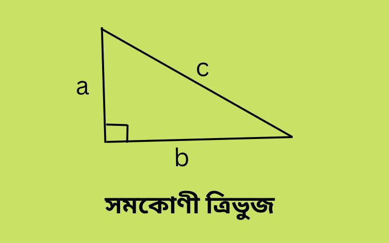 সমকোণী ত্রিভুজ কাকে বলে