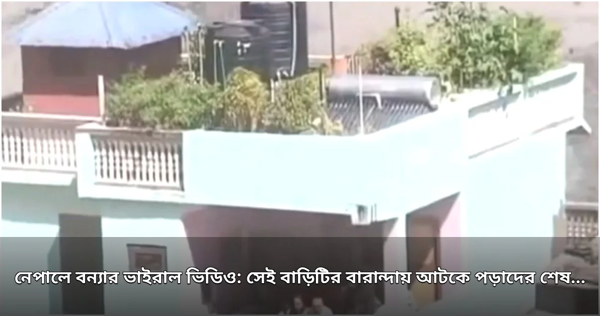 নেপালের বন্যায় আটকে পড়া পরিবারের ভাইরাল ভিডিও: শেষ পরিণতি অজানা