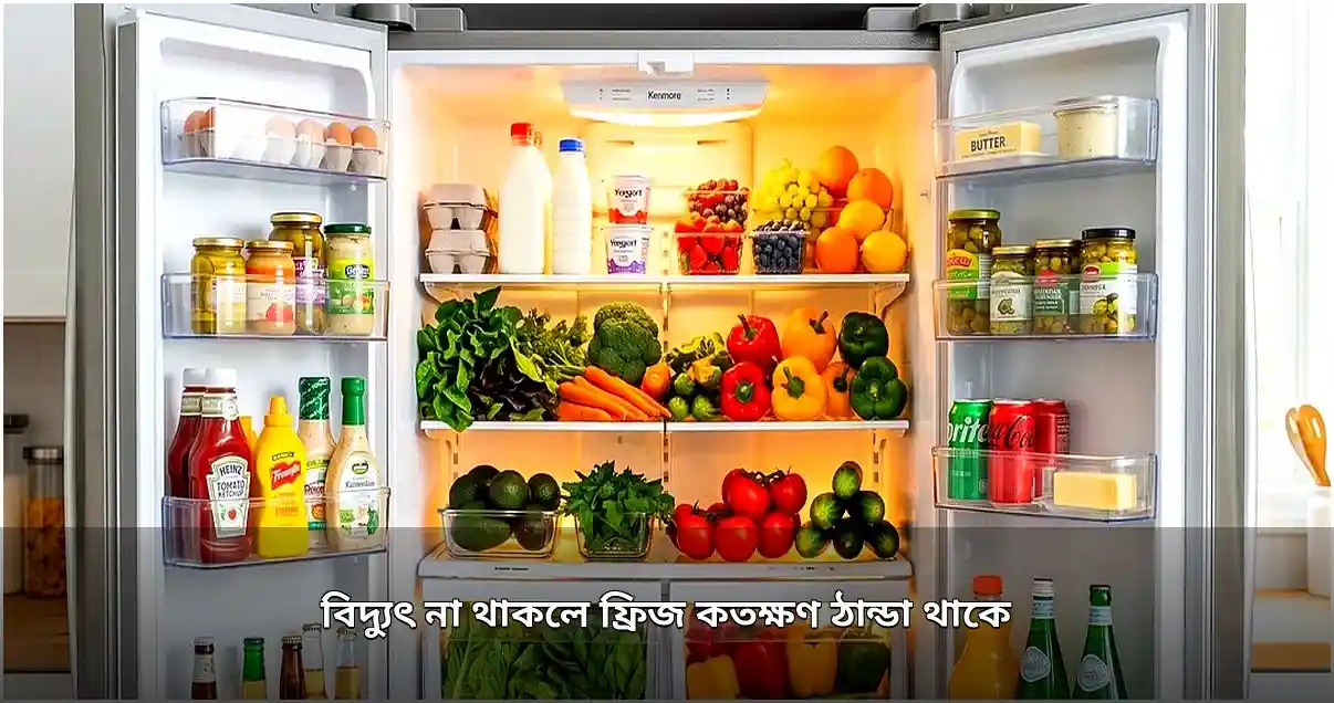 বিদ্যুৎ না থাকলে ফ্রিজ কতক্ষণ ঠান্ডা থাকে