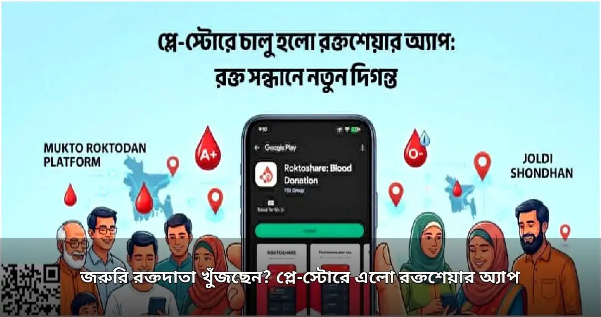 প্লে-স্টোরে এলো নতুন রক্তদান অ্যাপ ‘রক্তশেয়ার’