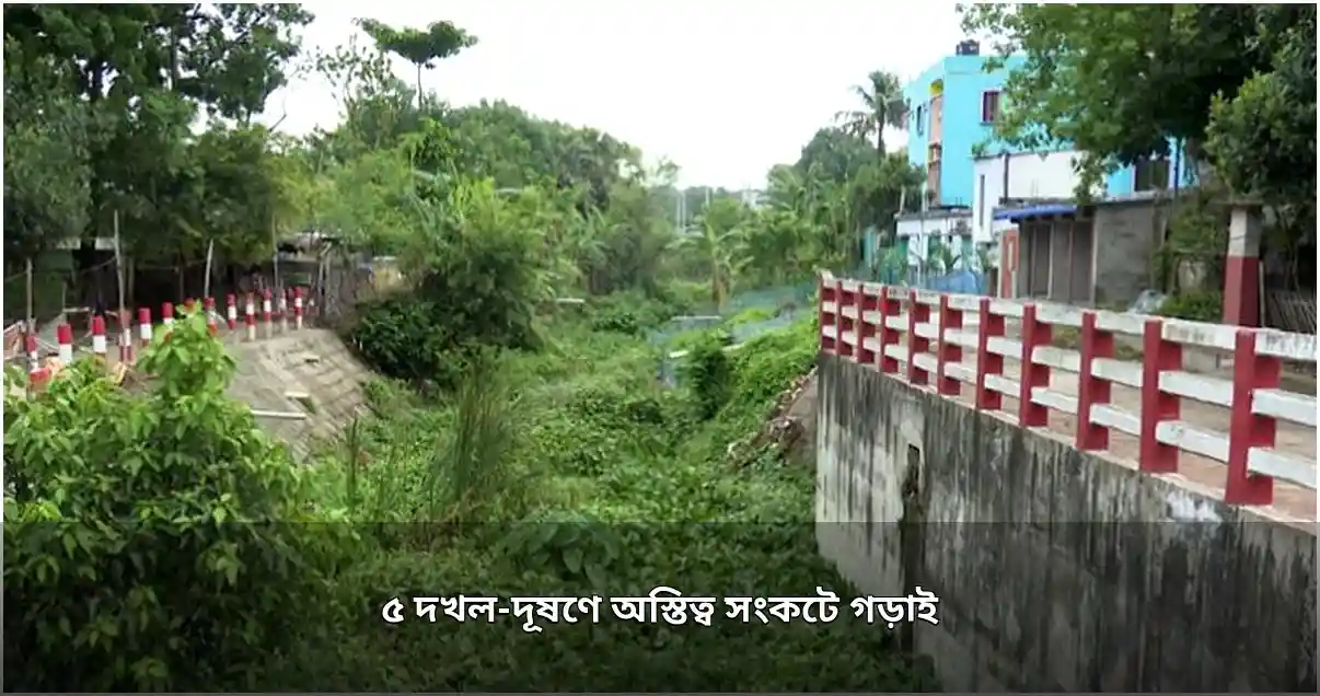 কুষ্টিয়ার গড়াই খাল দখল ও দূষণে অস্তিত্ব সংকটে