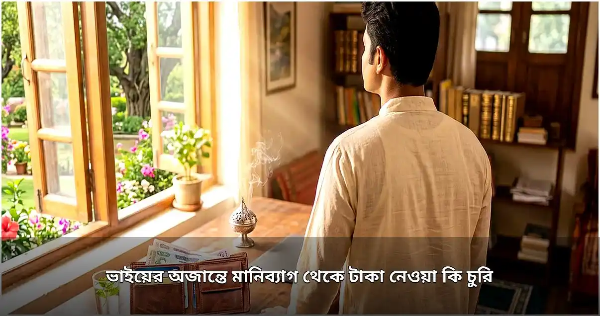 ভাইয়ের মানিব্যাগ থেকে অনুমতি ছাড়া টাকা নেওয়া কি বৈধ