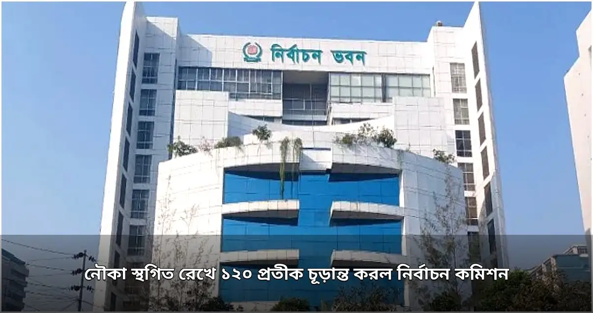 নির্বাচন কমিশনের ১২০ প্রতীক চূড়ান্ত, নৌকা স্থগিত