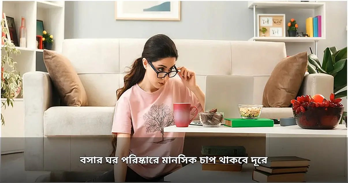 পরিষ্কার বসার ঘর: মানসিক চাপ কমানোর সহজ উপায়